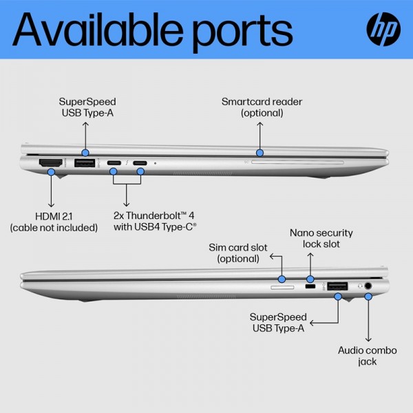 HP EliteBook 840 G10 i5-1335U / 16GB RAM / 256GB SSD / Win 11 Pro poslovni prenosnik, kvaliteta A++